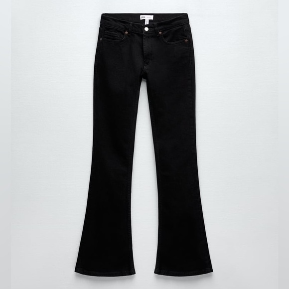 ZARA LOW RISE FLARED JEANS